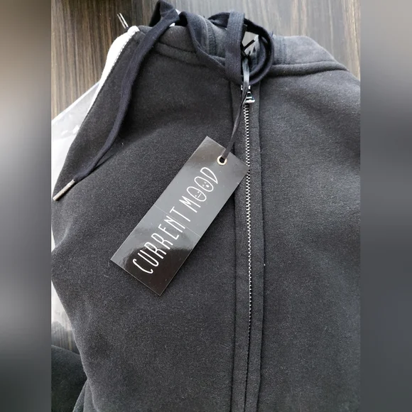 NWT Dolls Kill Current Mood Size XL Starry Zip Up Hoodie! - Picture 4 of 8